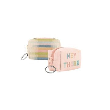 Full Color Cotton Go Pouch with Keyring